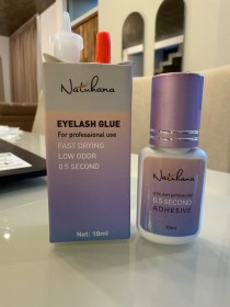 Pegamento de pestañas NATUHANA ADHESIVO 10ML 0,5 SECONDS de 10ml