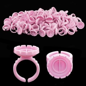 Anillos de pegamento en forma de corazon pack de 50